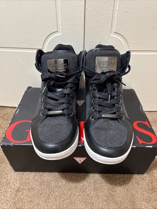 Guess Other - GUESS Men's Black Multi Leather GM Trippy Sneakers